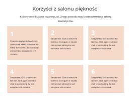 Menu CSS Dla Korzyści Z Salonu Kosmetycznego