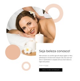 Salão E Spa De Cuidados Corporais - Maquete De Site Profissional Personalizável