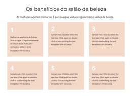 Os Benefícios Do Salão De Beleza - Visualizar Recurso De Comércio Eletrônico