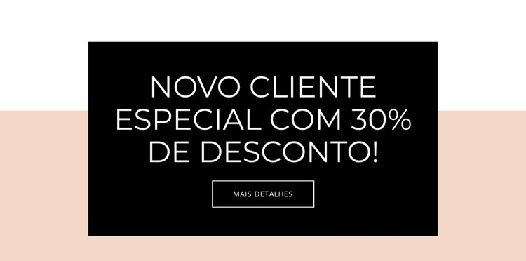 Oferta especial para novos clientes Modelo de uma página