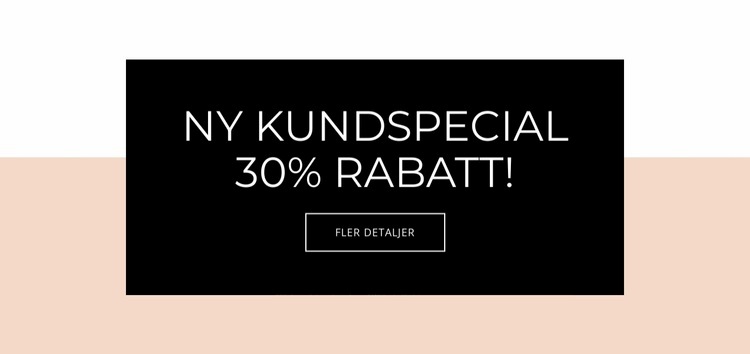 Specialerbjudande för nya kunder CSS -mall