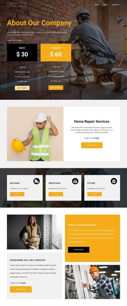 We Will Build A Better Home - Responsive Website Templates