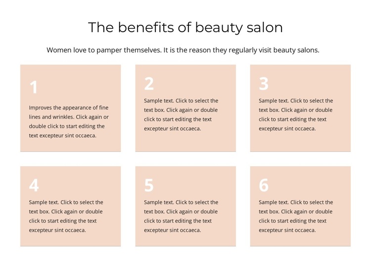 The benefits of beauty salon Template