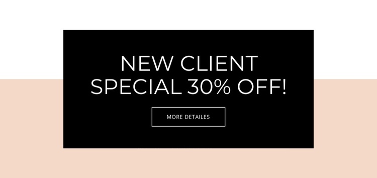 Special offer for new clients Template