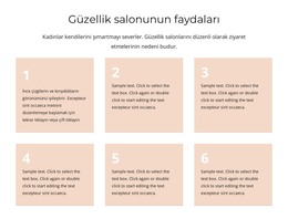 Güzellik Salonunun Faydaları - Ücretsiz Web Sitesi Şablonu