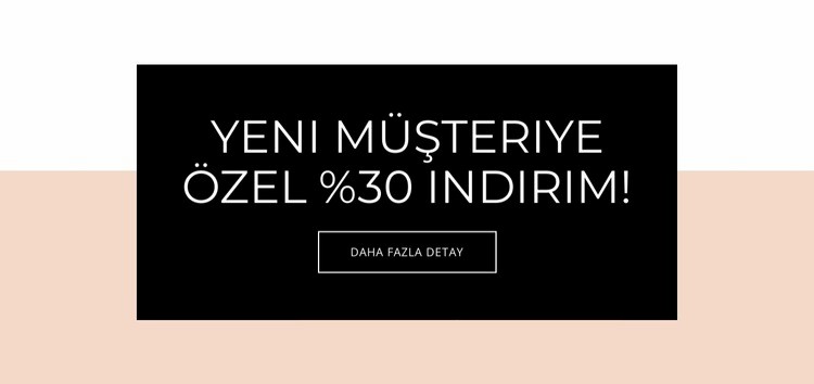 Yeni müşteriler için özel teklif Web Sitesi Mockup'ı