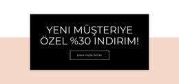 Yeni Müşteriler Için Özel Teklif