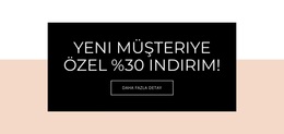 Yeni Müşteriler Için Özel Teklif