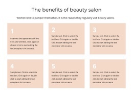 The Benefits Of Beauty Salon - Responsive Web Page