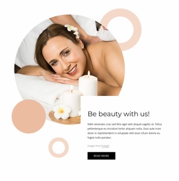 Product Landing Page For Body Care Salon And Spa