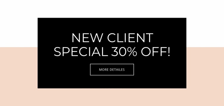 Special offer for new clients eCommerce Template