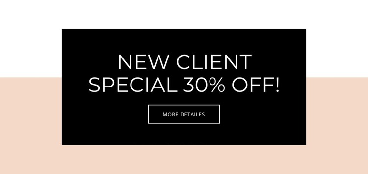 Special offer for new clients WordPress Theme