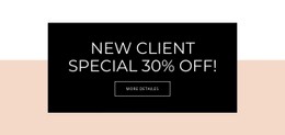 Special Offer For New Clients