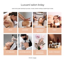 Luxusní Salon Krásy Šablona Webu