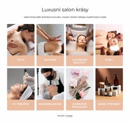 Luxusní Salon Krásy – Šablona Webové Stránky HTML