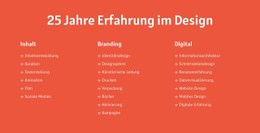 25 Jahre Erfahrung Im Design Zielseitenvorlage