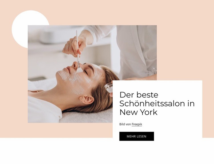 Der beste Schönheitssalon Website design