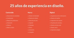 25 Años De Experiencia En Diseño.