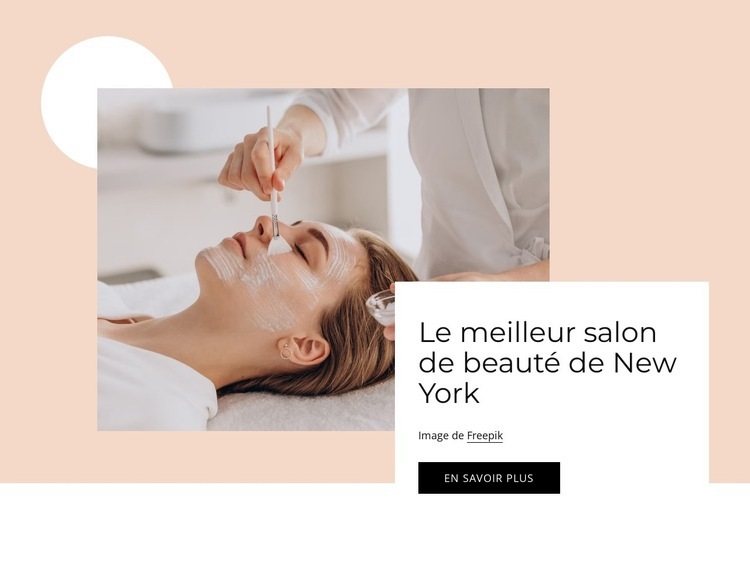 Le meilleur salon de beauté Modèles de constructeur de sites Web