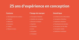 25 Ans D'Expérience En Conception - Modèle Joomla Premium