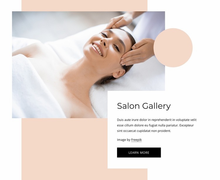 Wellness oasis for beauty Homepage Design