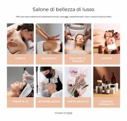 Salone Di Bellezza Di Lusso - Create HTML Page Online