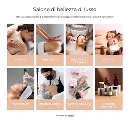 Il Miglior Design Del Sito Web Per Salone Di Bellezza Di Lusso