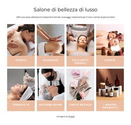 Salone Di Bellezza Di Lusso - Modello Di Pagina Web HTML