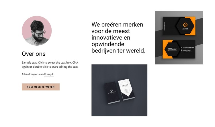 Merken en bedrijven oprekken CSS-sjabloon