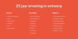 25 Jaar Ervaring In Ontwerp