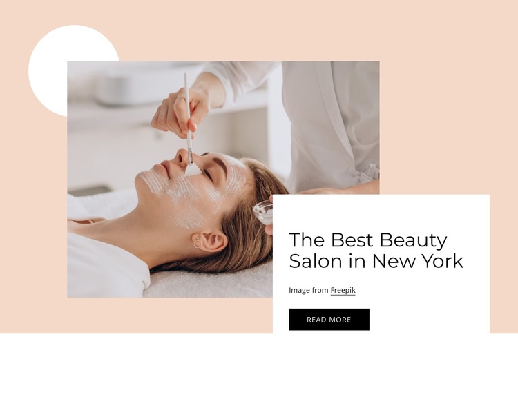 The best beauty salon One Page Template