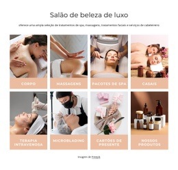 O Melhor Design De Site Para Salão De Beleza De Luxo