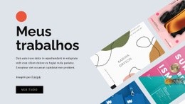 Design De Site Incrível Para Projetos De Portfólio Freelancer