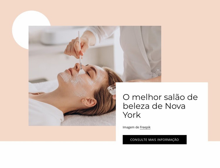 O melhor salão de beleza Modelo HTML5