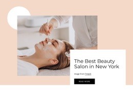The Best Beauty Salon - Webpage Layout