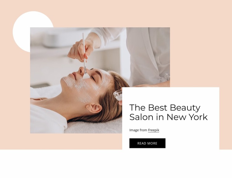 The best beauty salon Website Mockup