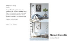 Nappali Kialakítás - Céloldal Sablon