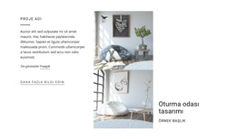 Oturma Odası Tasarımı - Duyarlı WordPress Teması