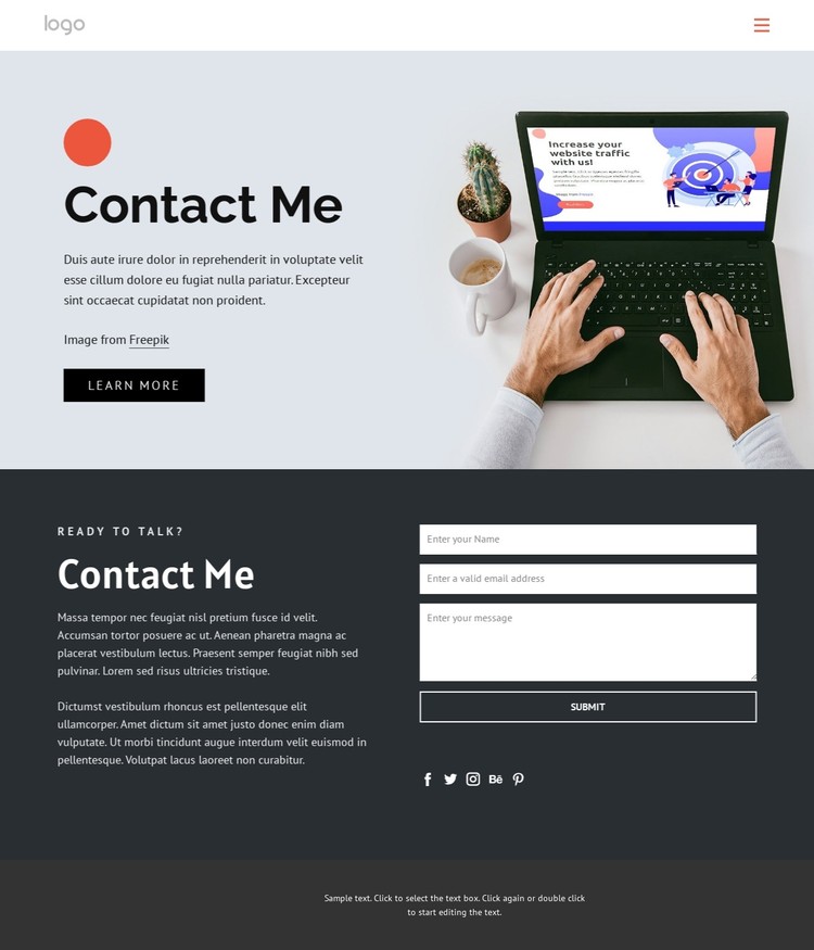 I am a website designer and developer CSS Template