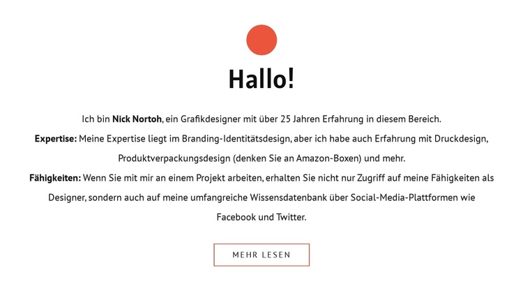 Hallo Website-Vorlage