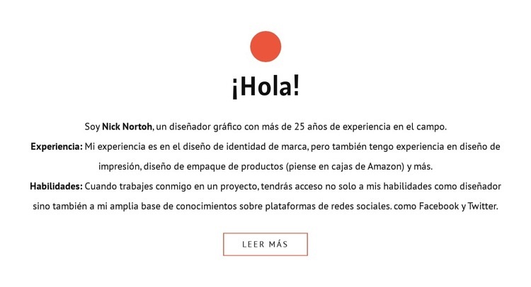 Hola Plantillas de creación de sitios web