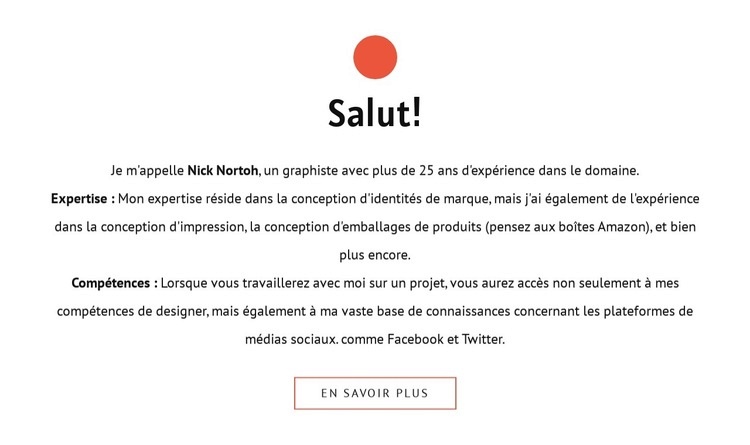 Salut Conception de site Web