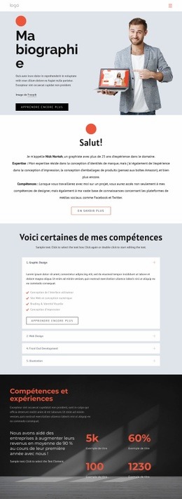 Ma Biographie - Créateur De Sites Web Personnalisés