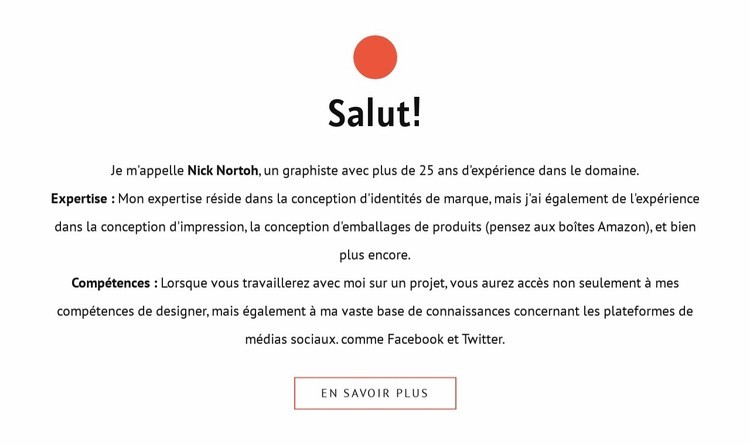 Salut Créateur de site Web HTML