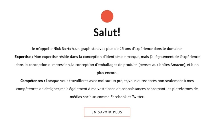 Salut Modèle HTML5