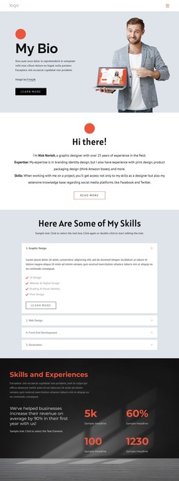Biography HTML Templates