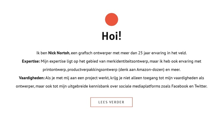 Hoi Website sjabloon