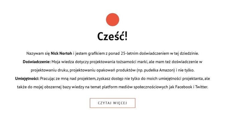 Cześć Szablon HTML5