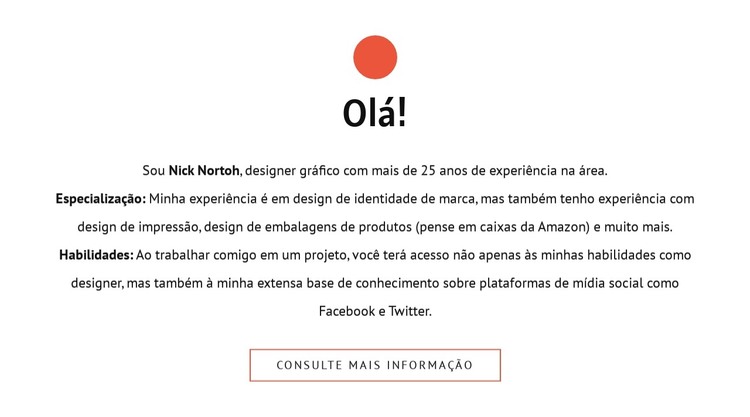 Olá Modelo HTML