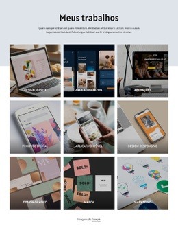 Meus Projetos De Design - Modelo HTML5 Responsivo